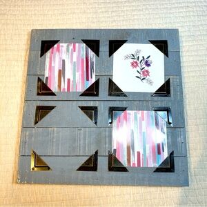 12”x 12” Wooden 4 Photos Frame